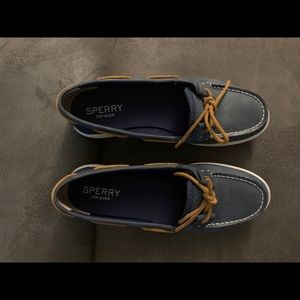 Navy Sperry Boat Shoes